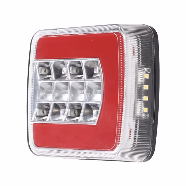 Feu arriere gauche carre 4 fonctions led 12-24v
