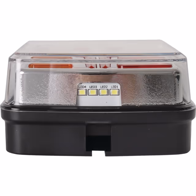 Feu arriere gauche dynamique carre 3 fonctions 12-24v connexion rapide male 8 pin techni-power