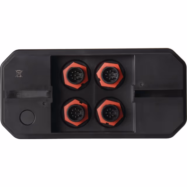 Feu arriere gauche dynamique rectangle 3 fonctions 12-24v connexion rapide male 8 pin techni-power