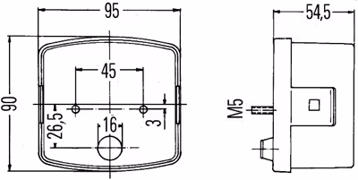 Feu arrière gauche 73843521 pour Case IH