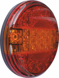 FEU ARRIERE LED PLAT 3 FONCTIONS -POSITION-STOP-CLIGN-D.140MM