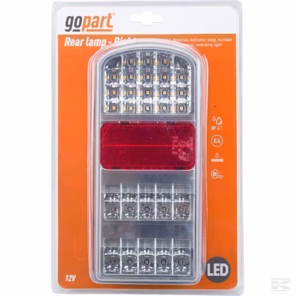 Feu arrière LED rectangle gauche