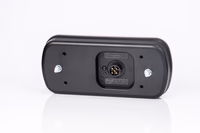 Feu arrière universel à LED, 6-fonctions (stop, position, clignotant, recul, catadioptre), avec eclaireur de plaque, connecteur à baïonnette 5 broches