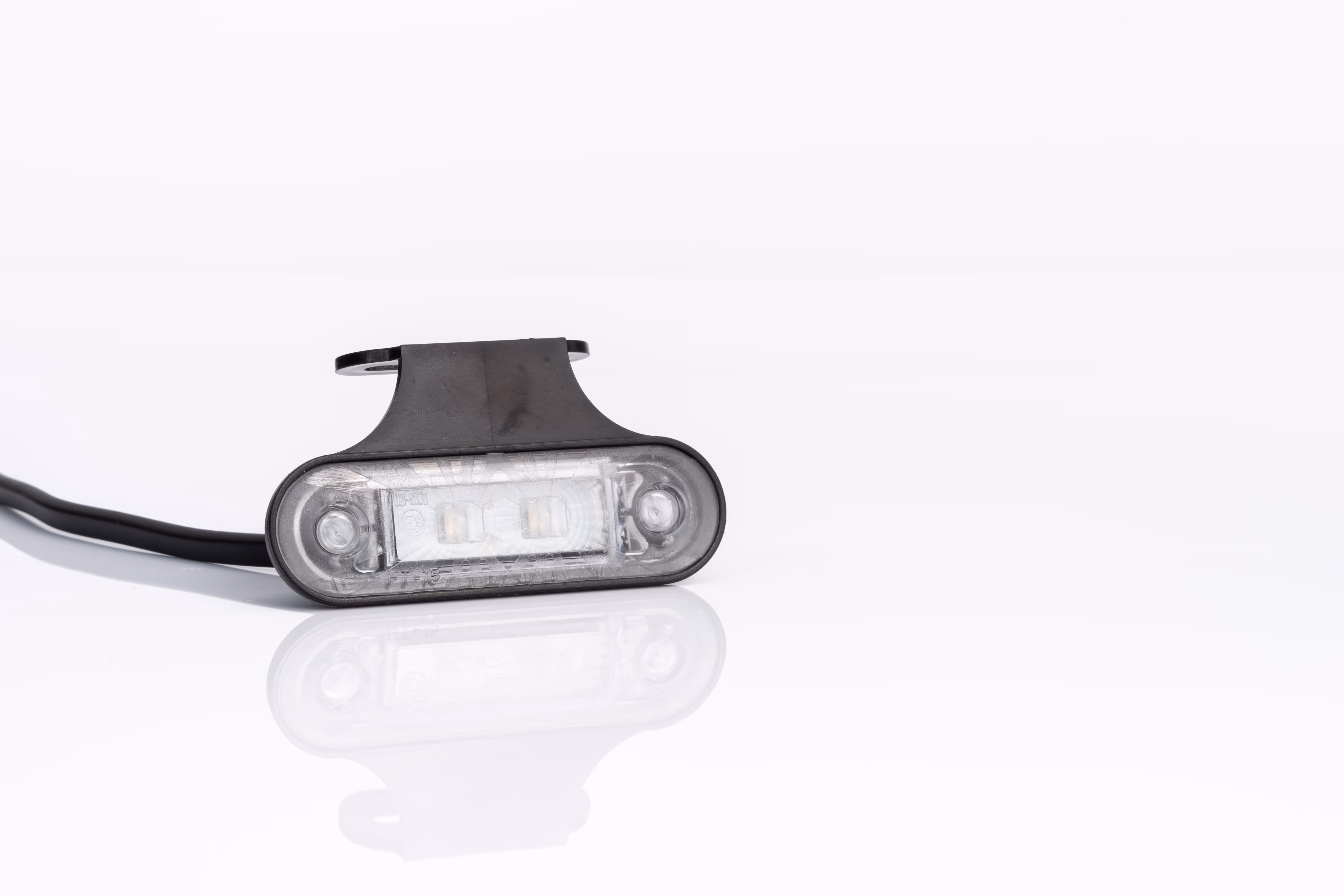 Feu de gabarit à LED, orange, sur patte équerre, avec câble 2x0,75mm2 