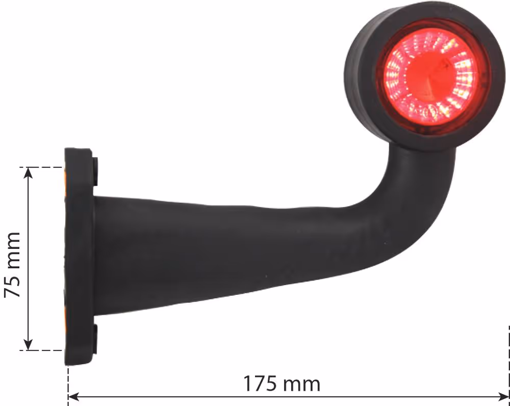 FEU DE GABARIT COUDE BICOLORE A LED  / COTE DROIT