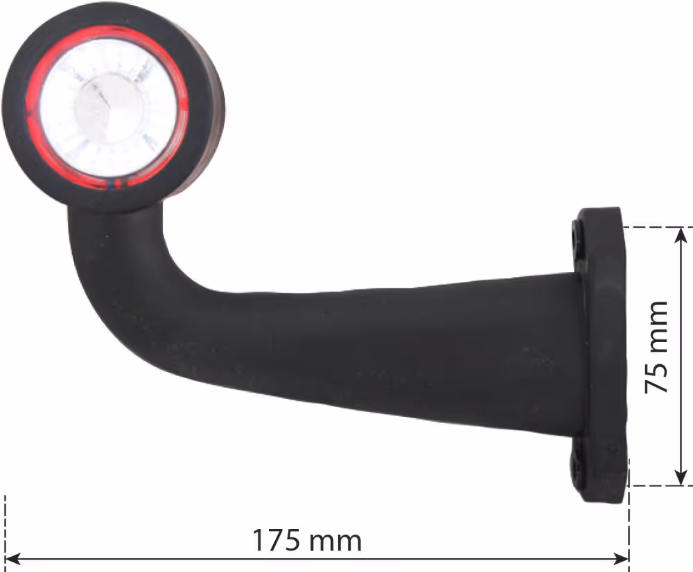 FEU DE GABARIT COUDE BICOLORE A LED  / COTE GAUCHE