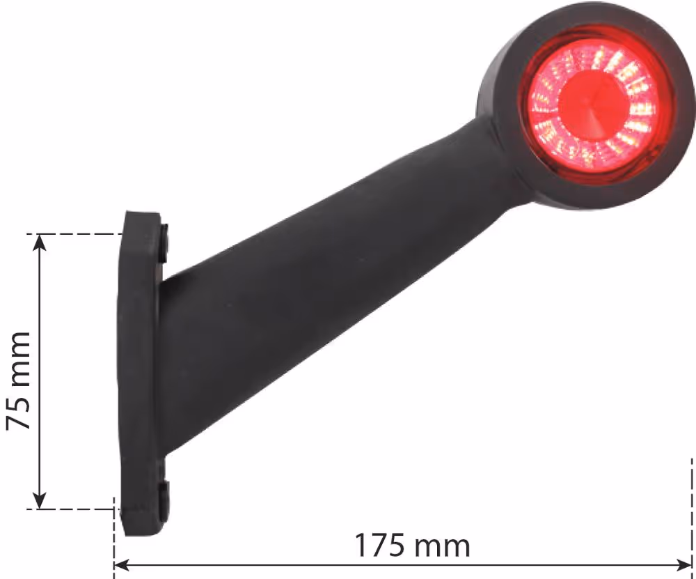 FEU DE GABARIT INCLINE BICOLORE A LED  / COTE DROIT