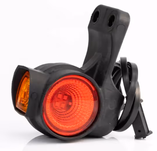 Feu de gabarit suspendu, à LED 12-36V, tricolore, gauche, avec câble 0,5m - 2x1.50mm2, avec connecteur QS150