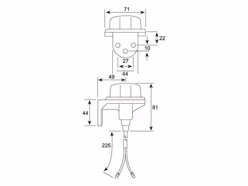 Feu de position à avant, 12V (Gauche/Droit) - ref 430.00.LB