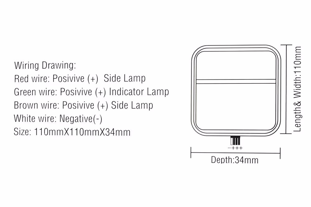 Feu de position avant LED