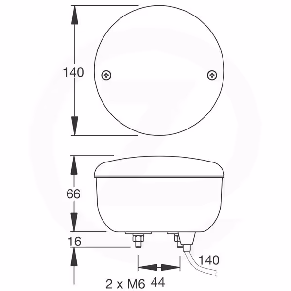 Feu de recul 12/24V LED
