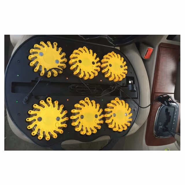 Feu eclat flash led rechargeable mallette de 6