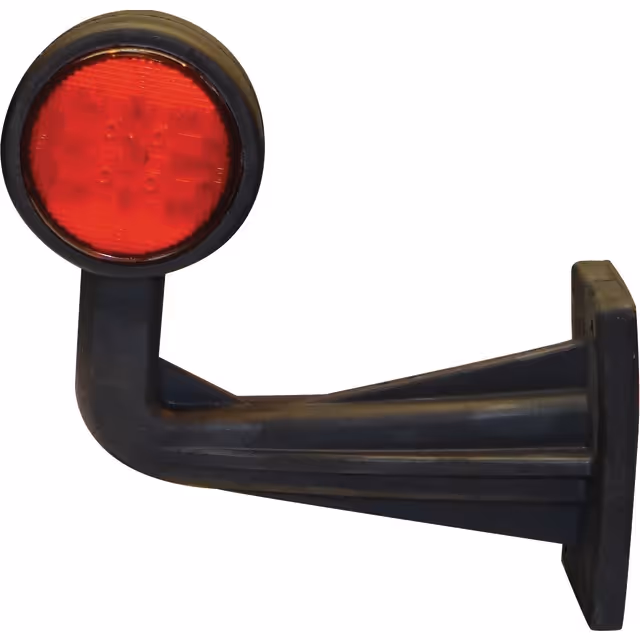 Feu gabarit coude gauche rouge/blanc 10/30v 2x4 led blister