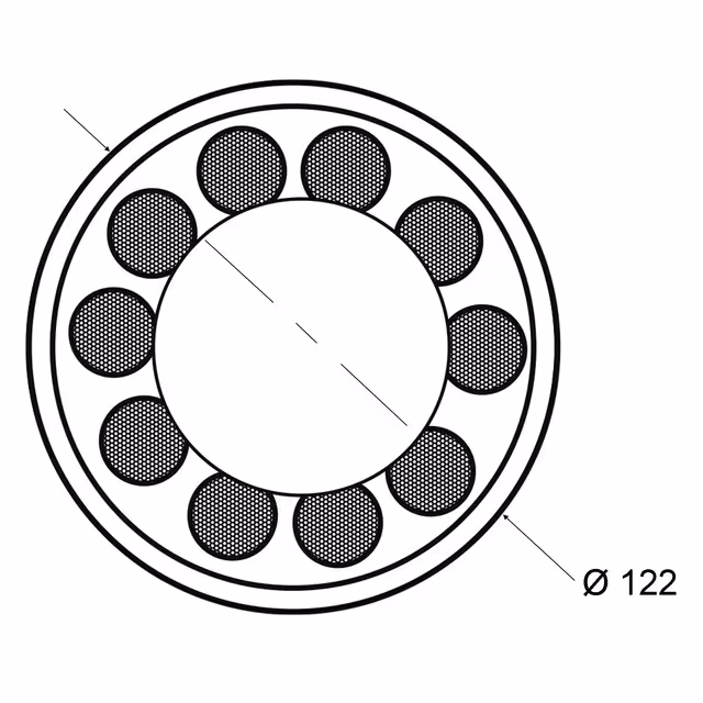 Feu rond 3 fonctions 122x61 ea45 10/30v 24 led