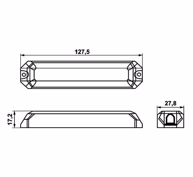 Feu stroboscopique avec support aluminium Hella 2XD012160851