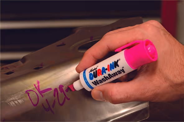 Feutre rose a encre effacable pour marquage temporaire washaway
