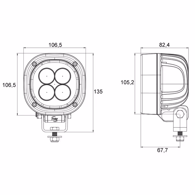 Feux de pulverisation blue beam 1010