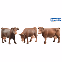 Figurine vache brune Bruder 02308 à l'unité