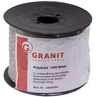 Fil clôture L1000m blanc