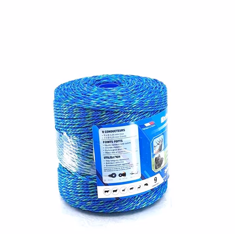 Fil de clôture EXTRABLEU 9 300M Bobine bleu 