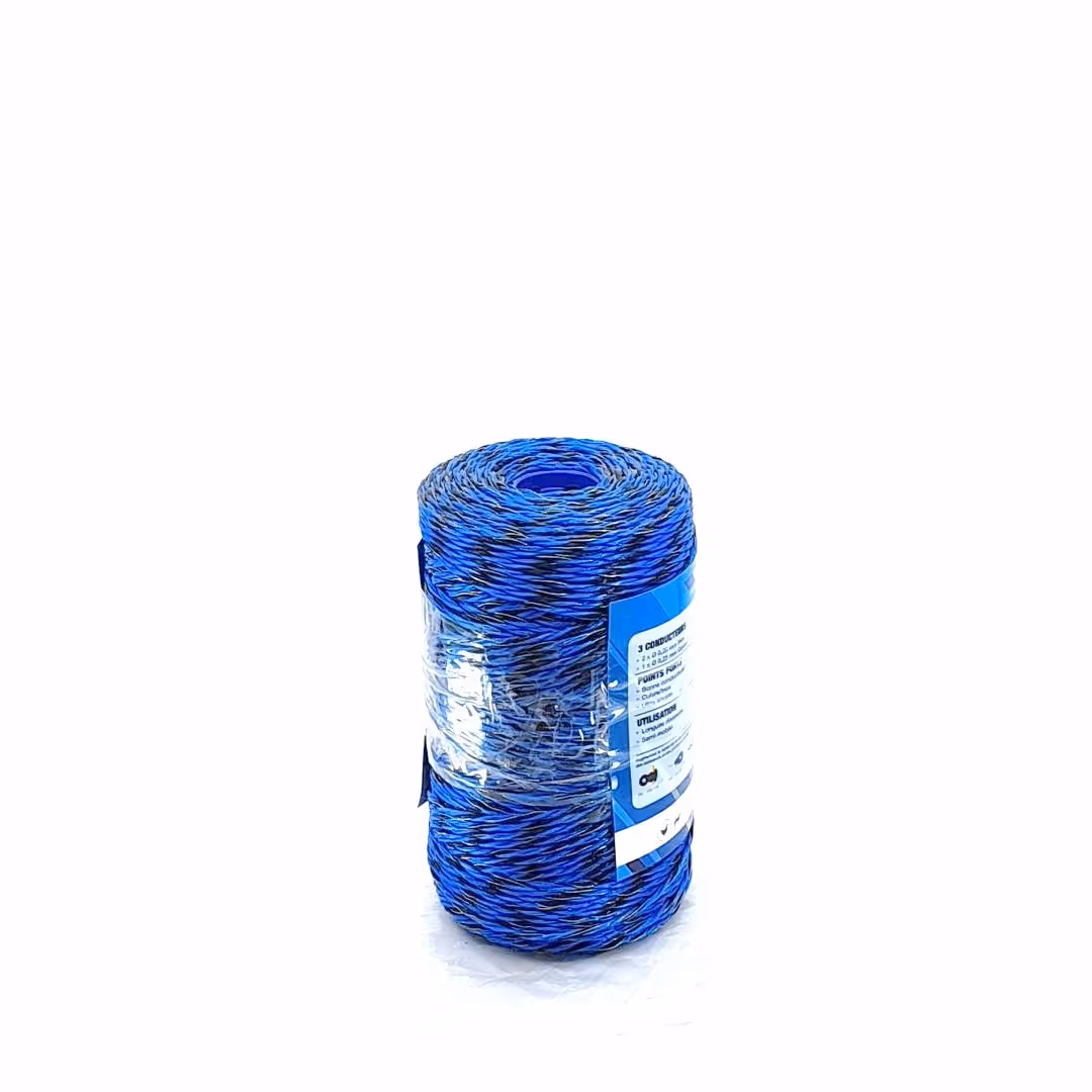 Fil de clôture SUPERBLEU 200M Bobine Bleu 