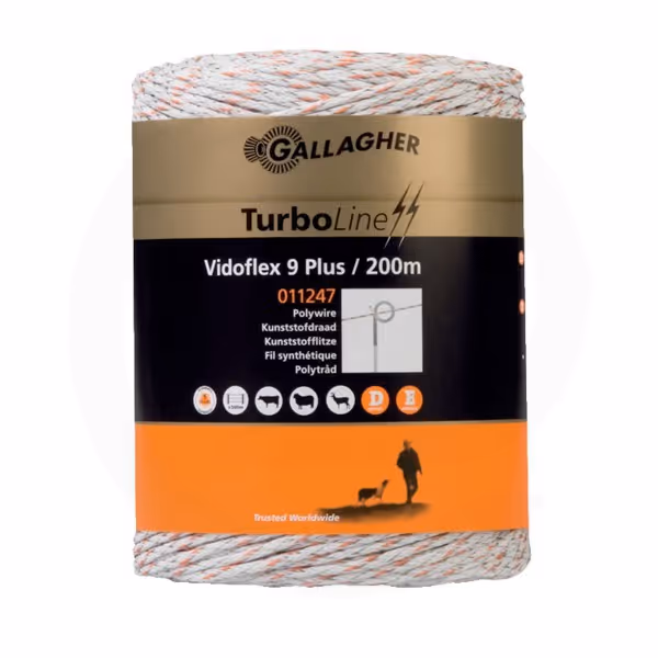 Fil de clôture Vidoflex 9 TurboLine Plus 200m