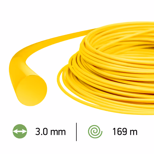 Fil de coupe rond jaune, 3 mm, bobine de 3 lb/169 m
