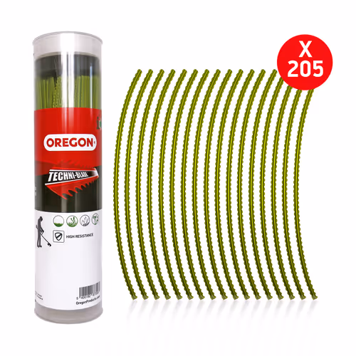 Fil de coupe strié prédécoupé Techni-Blade™, jaune, 6 mm, 26 cm, 205 pièces