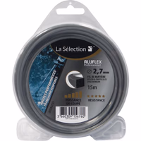 Fil de debroussailleuse carre aluflex ø 2,7 mm 15m