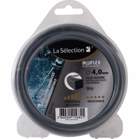 Fil de debroussailleuse carre aluflex ø 4 mm 9m