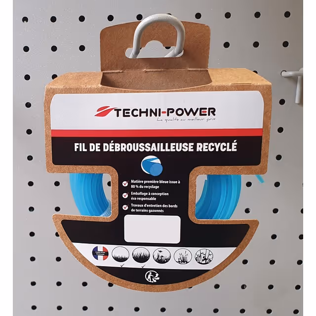 Fil de debroussailleuse rond recycle ø 1.6 mm / 15 m techni-power