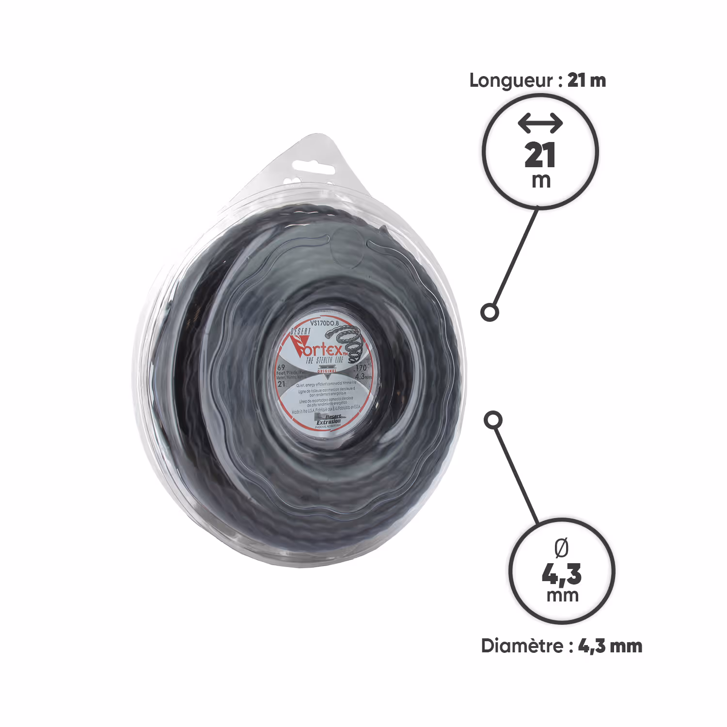 FIL NYLON 4,3MM ->PL