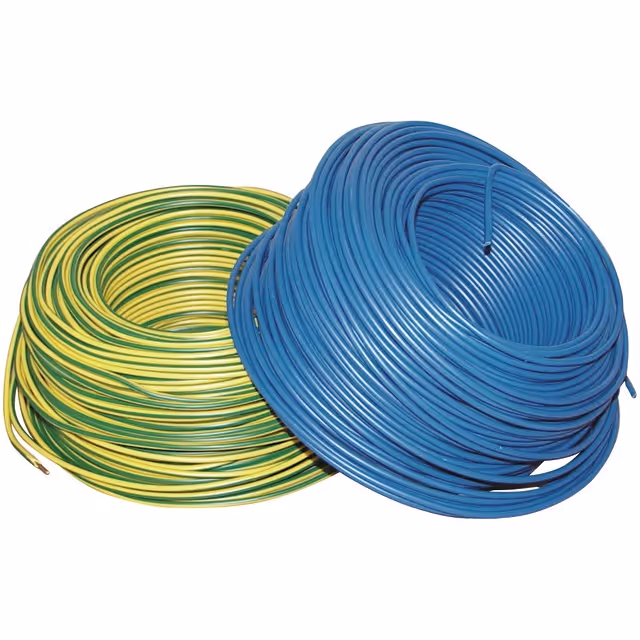 FIL RIGIGE 1,5mm² BLEU H07VU ROULEAU DE 25M