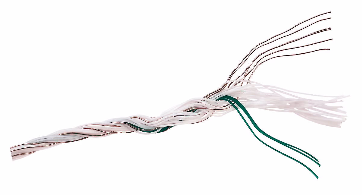 Fil StarClasse blanc/vert 400m 3x0,25cu+3x0,20 inox