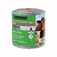 Fil tressé blanc et vert 400 m BEAUMONT