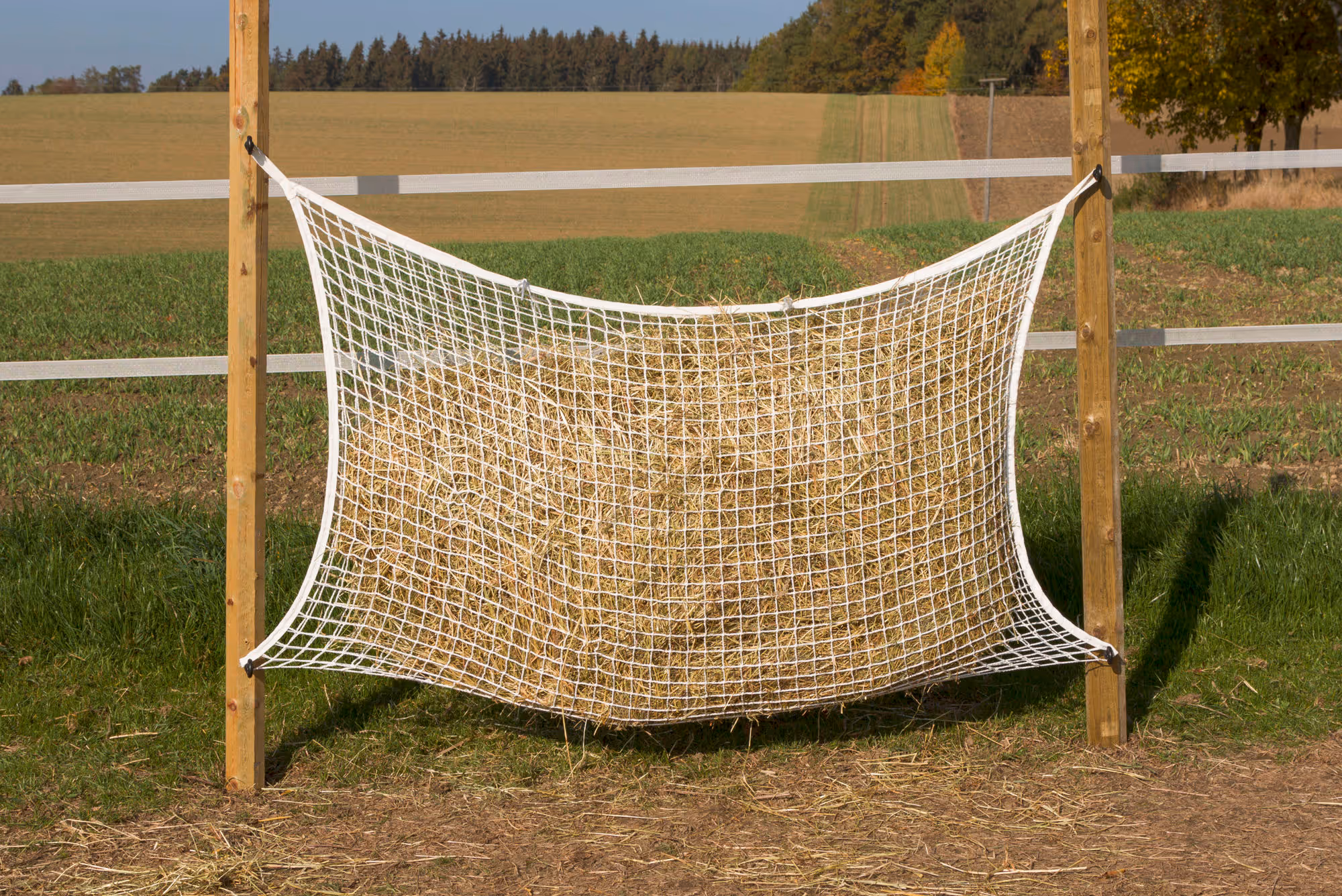 Filet à foin mailles 3X3cm 160X100cm, blanc