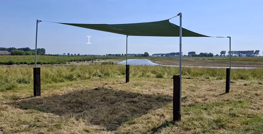 Filet d'ombrage 4x4.50 m
