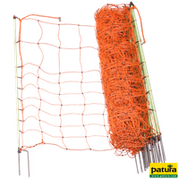 Filet électrifié protection des cultures 0,65m hors sol, piquet double pointe 50m