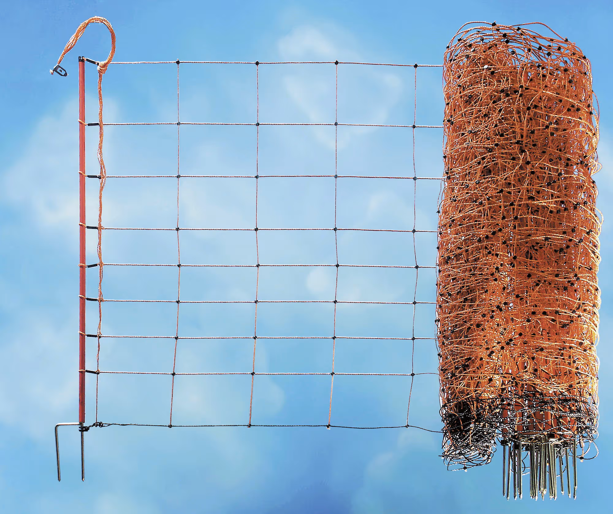Filet mouton Ovinet 90cm, 1 pointe, orange, 50m
