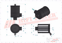 FILTRE A AIR COMPLET Hifi Filter SAH 02B15SDM002