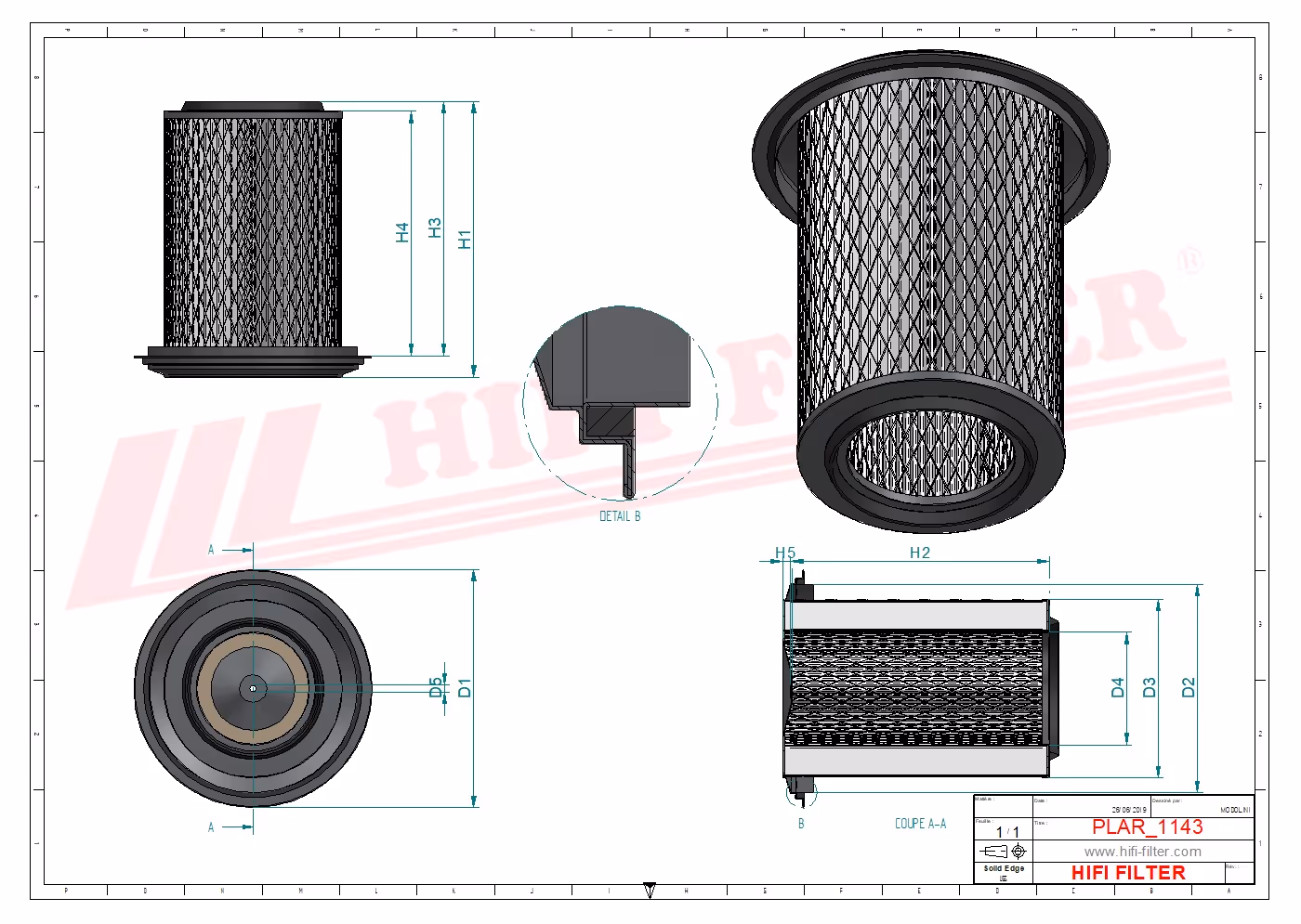 FILTRE A AIR Hifi Filter SA 11759