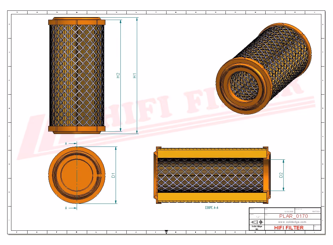 FILTRE A AIR Hifi Filter SA 16259