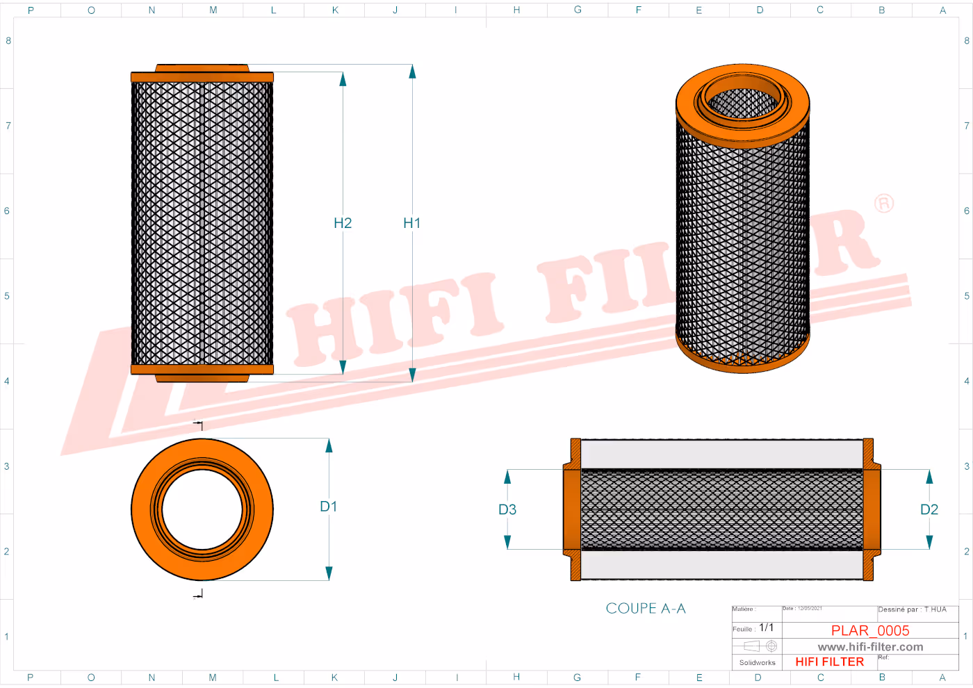 FILTRE A AIR Hifi Filter SA 16271