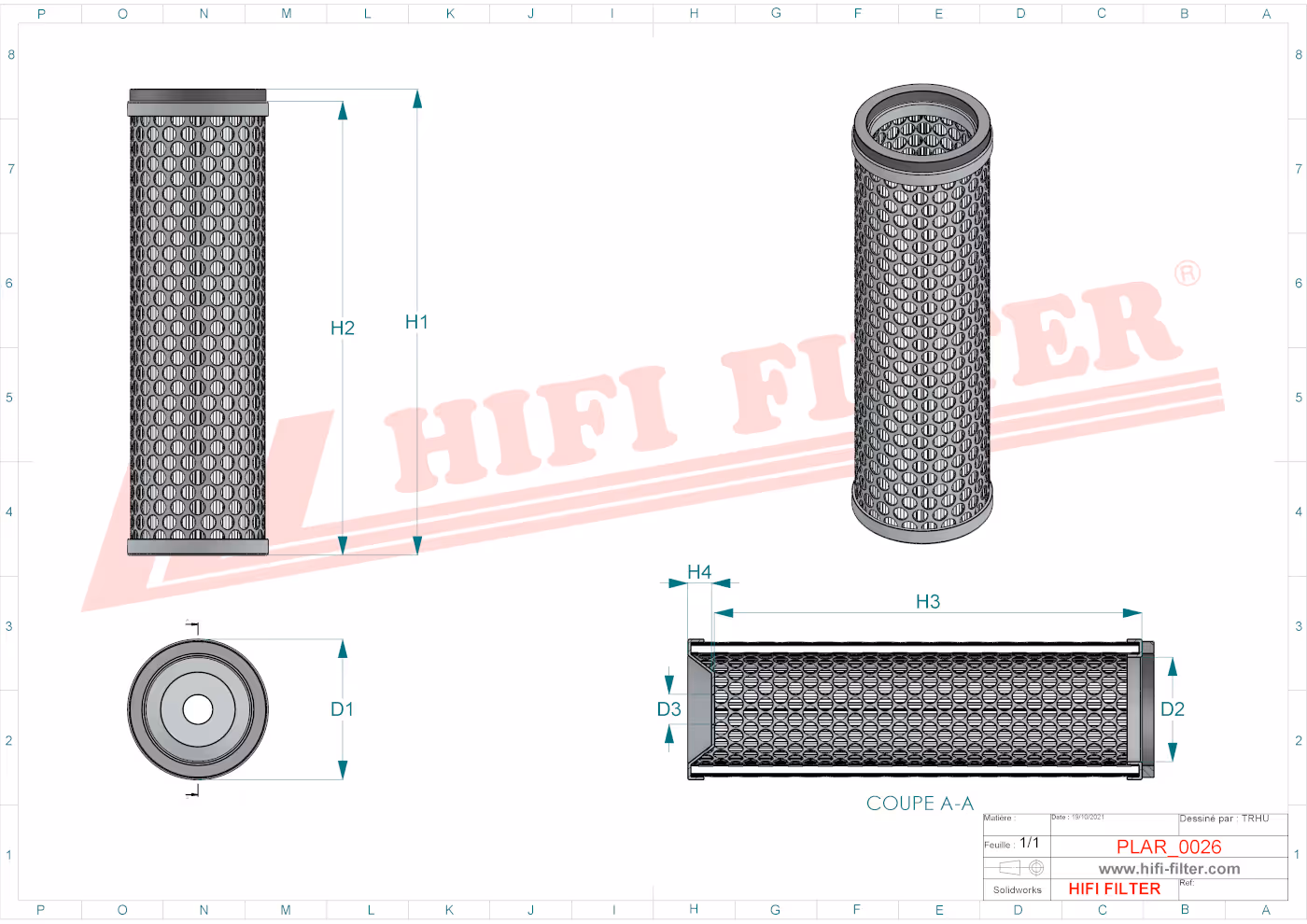 FILTRE A AIR Hifi Filter SA 16337