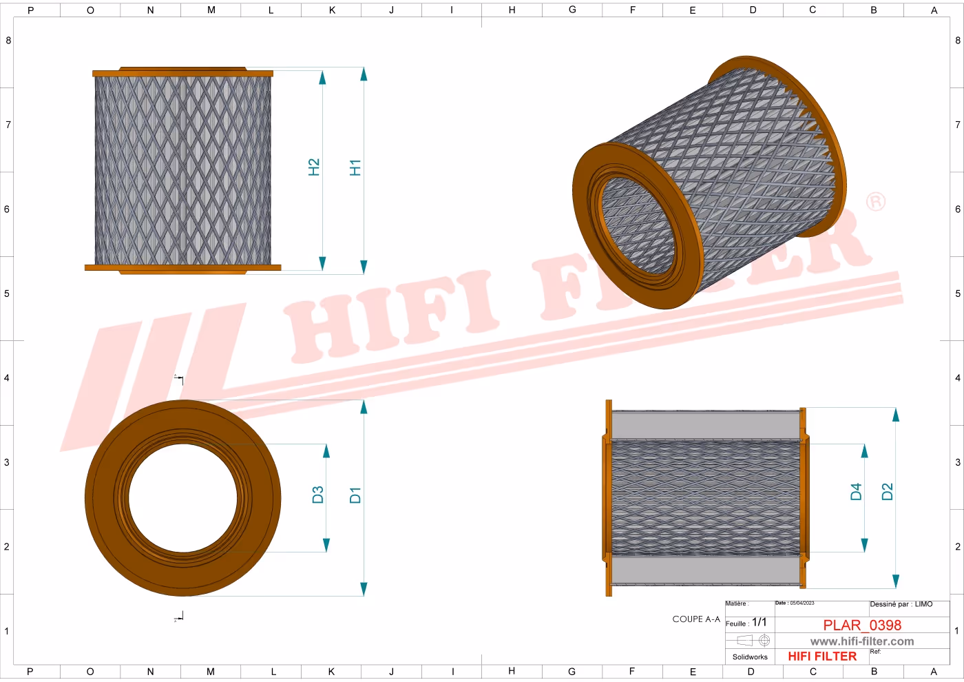 FILTRE A AIR Hifi Filter SA 5079