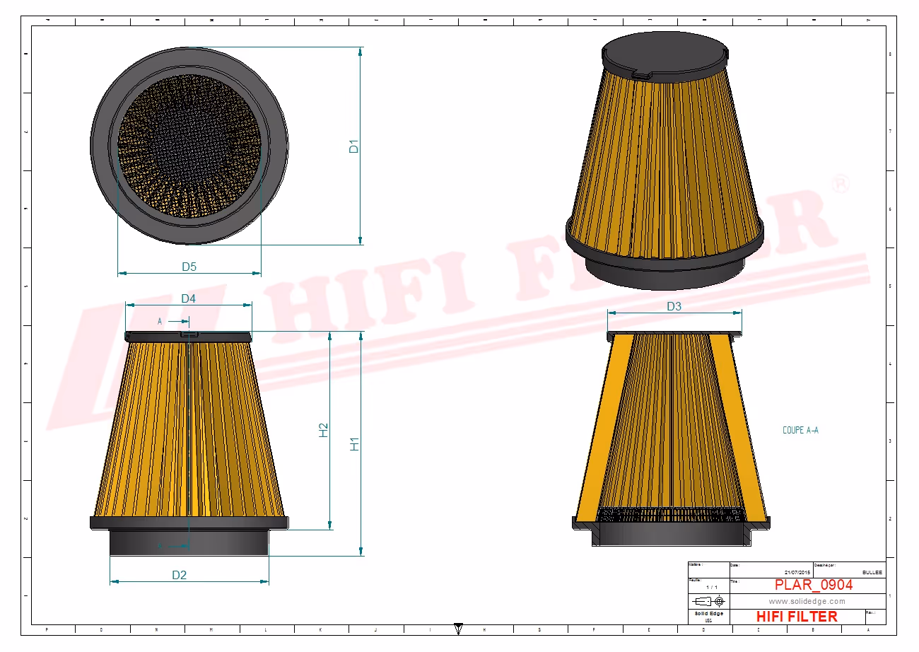 FILTRE A AIR Hifi Filter SA 6211