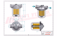 FILTRE A GASOIL COMPLET Hifi Filter 703010015PP
