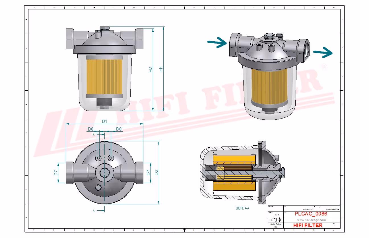 FILTRE A GASOIL COMPLET Hifi Filter 7030201P