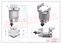 FILTRE A GASOIL COMPLET Hifi Filter Y 120AP