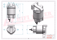 FILTRE A GASOIL COMPLET Hifi Filter Y 320RRAC02